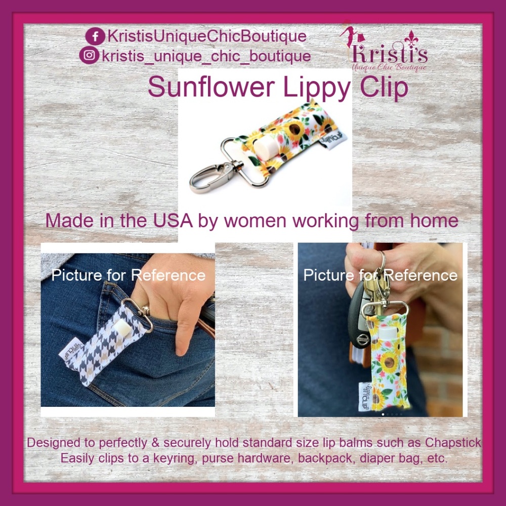 Sunflower Lippy Clip